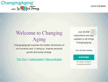 Tablet Screenshot of changingaging.org